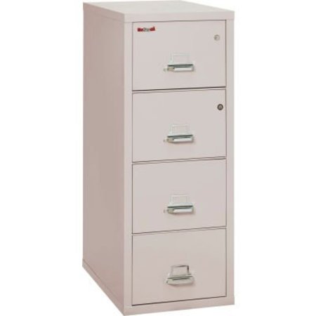 FIRE KING Fireking Fireproof 4 Drawer Vertical Safe-In-File Legal 20-13/16"Wx31-9/16"Dx52-3/4"H Platinum 4-2131-CPLSF